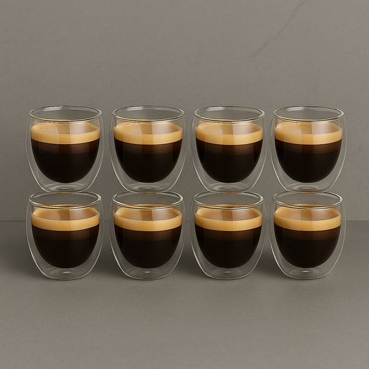Thermal Double-Wall Glass Cups