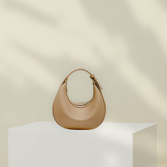 Soft Crescent Bag with Sleek Finish
